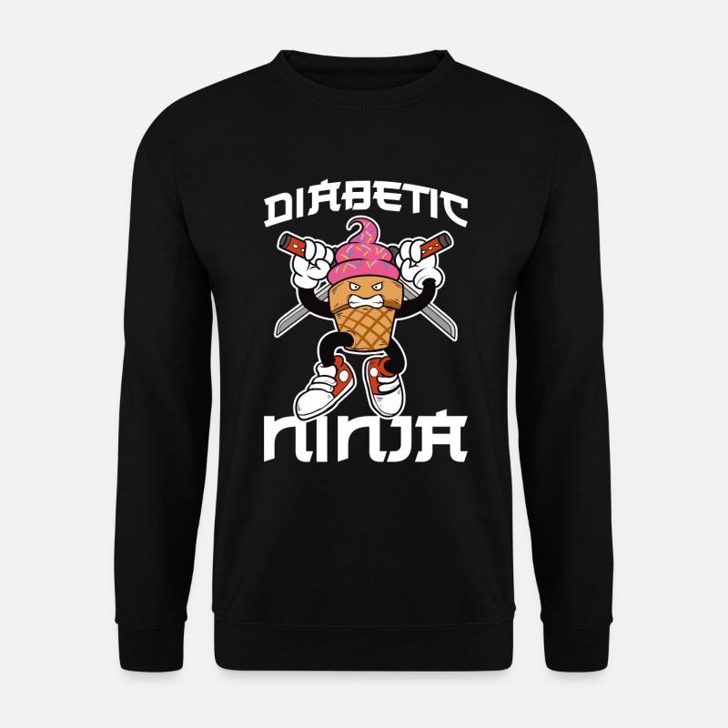 Diabetic Ninja Diabetic Gift - Unisex Sweatshirt - black