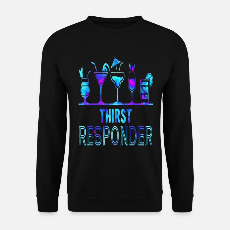 Thirst Responder Bartender T Shirt - Unisex Sweatshirt - black