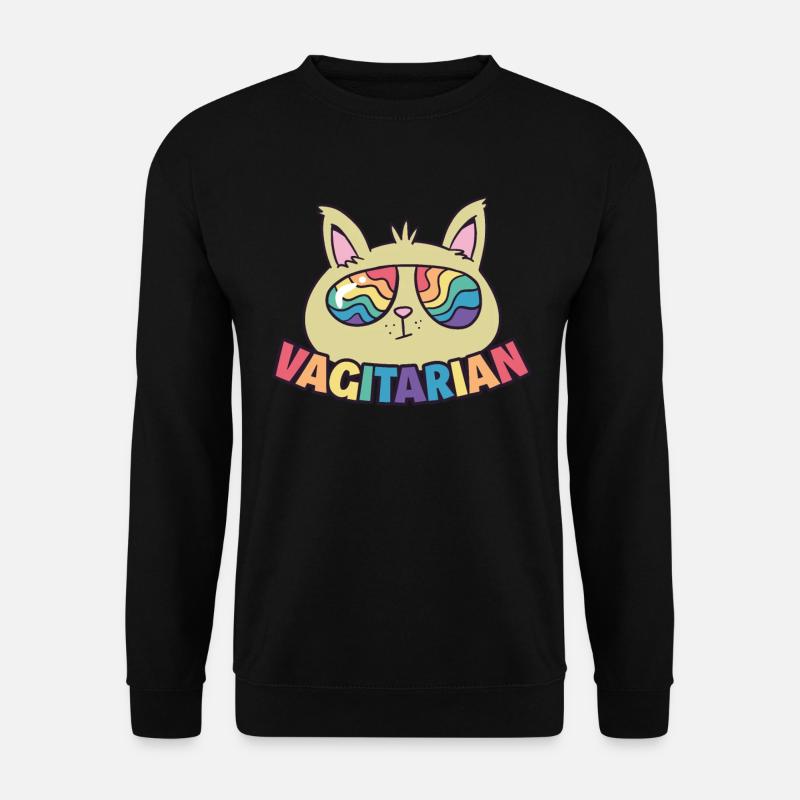 Vagitarian Lesbisch Geschenk - Unisex Pullover - Schwarz