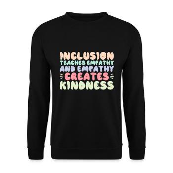 Enseignant d'inclusion SPED Éducation spéciale - Sweat-shirt Unisexe - noir - Devant - Alina (178cm) & Michal (187cm)