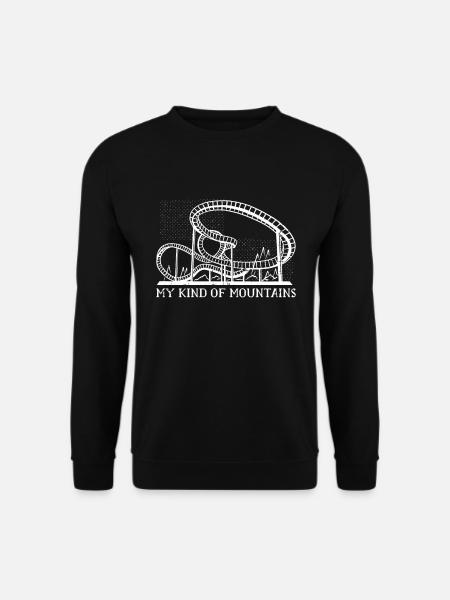Parc d'attractions Roller Coaster - Sweat-shirt Unisexe - noir