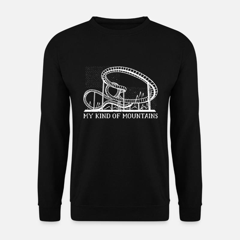 Achterbahn Vergnügungspark - Unisex Pullover - Schwarz