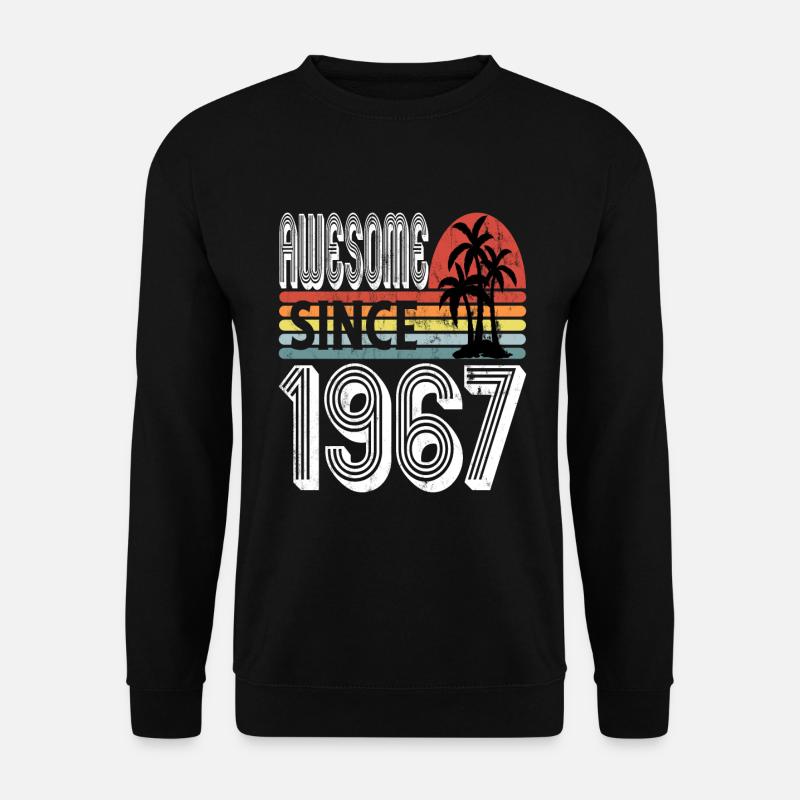Awesome Since 1967 Sunset - Sweat-shirt Unisexe - noir