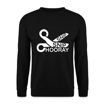 Vasectomy Joke - Unisex Sweatshirt - black - Front - Alina (178cm) & Michal (187cm)
