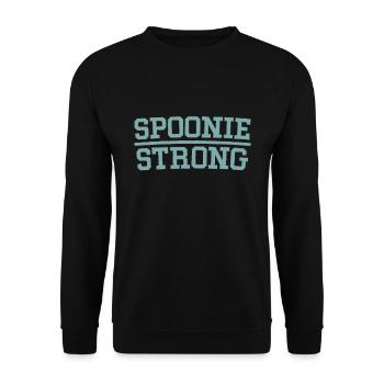 Spoonie Starke Lupus-Kriegerin - Unisex Pullover - Schwarz - Vorne - Alina (178cm) & Michal (187cm)
