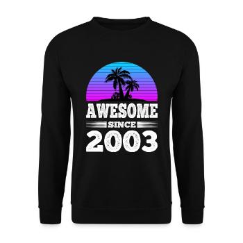 Génial depuis 2003 Sunset blue - Sweat-shirt Unisexe - noir - Devant - Alina (178cm) & Michal (187cm)