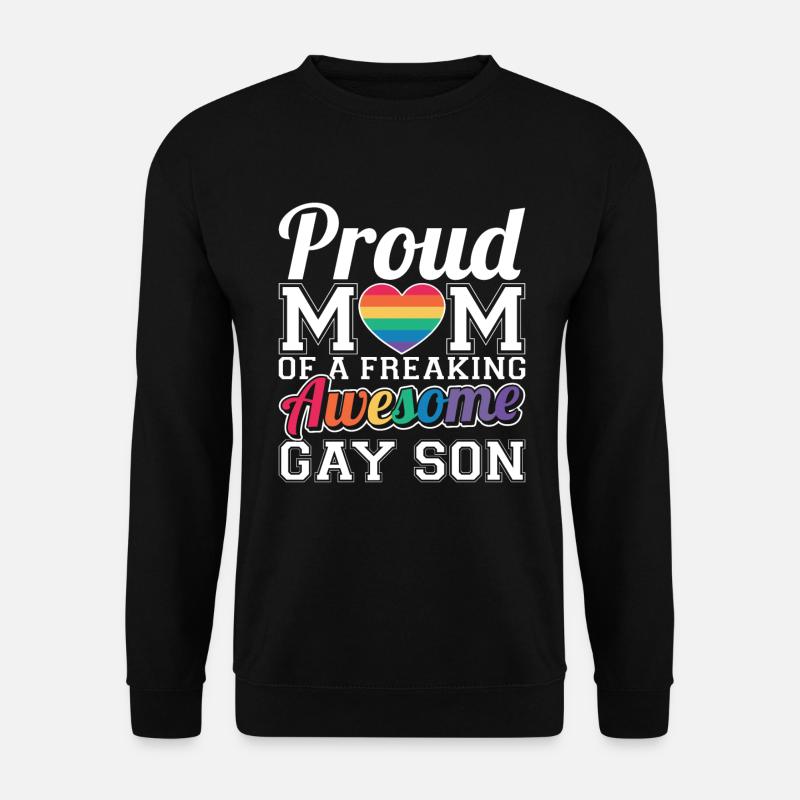Stolze Mutter eines schwulen Sohnes - Unisex Pullover - Schwarz