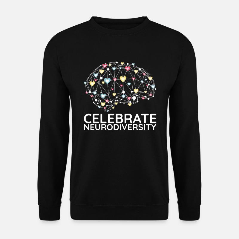 Feiern Sie Neurodiversität Autismus - Unisex Pullover - Schwarz