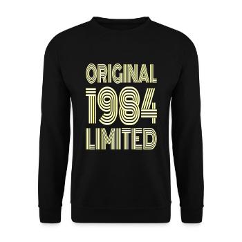 Original 1984 Limitiert - Unisex Pullover - Schwarz - Vorne - Alina (178cm) & Michal (187cm)