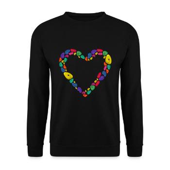 Escalade en salle - Sweat-shirt Unisexe - noir - Devant - Alina (178cm) & Michal (187cm)