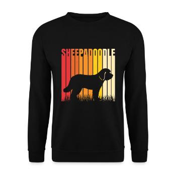 Doodle Mom Sheepadoodle - Unisex Sweatshirt - black - Front - Alina (178cm) & Michal (187cm)