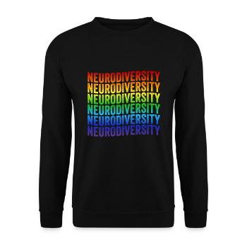 Autism Awareness Celebrate Neurodiversity - Unisex Sweatshirt - black - Front - Alina (178cm) & Michal (187cm)