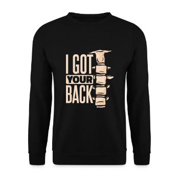 I Got Your Back Physical Therapy - Sweat-shirt Unisexe - noir - Devant - Alina (178cm) & Michal (187cm)