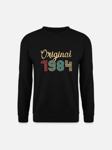 Original 1984 Birthday Gift 38 Years Retro - Unisex Sweatshirt - black