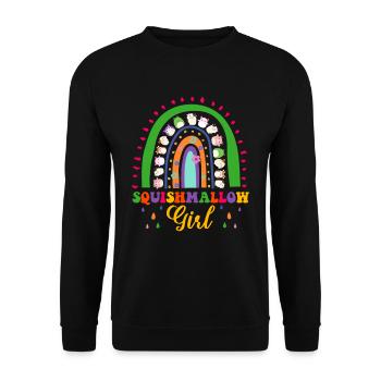 Squishmallow Girl Squish Girl - Unisex Sweatshirt - black - Front - Alina (178cm) & Michal (187cm)