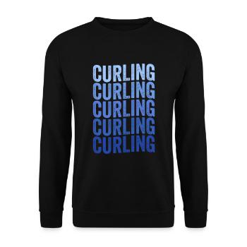 Joueur de curling - Sweat-shirt Unisexe - noir - Devant - Alina (178cm) & Michal (187cm)
