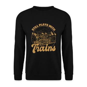 Modélisme ferroviaire Modélisation ferroviaire - Sweat-shirt Unisexe - noir - Devant - Alina (178cm) & Michal (187cm)