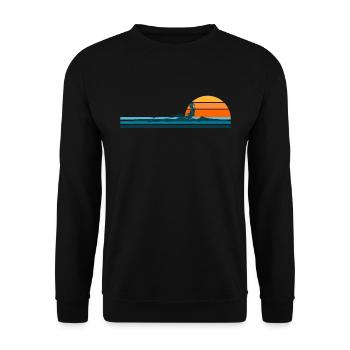 Rowing Crew Rower - Sweat-shirt Unisexe - noir - Devant - Alina (178cm) & Michal (187cm)