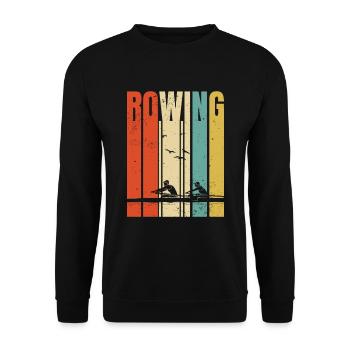 Rowing Crew Rower - Sweat-shirt Unisexe - noir - Devant - Alina (178cm) & Michal (187cm)