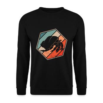 Hermit Crab - Unisex Sweatshirt - black - Front - Alina (178cm) & Michal (187cm)