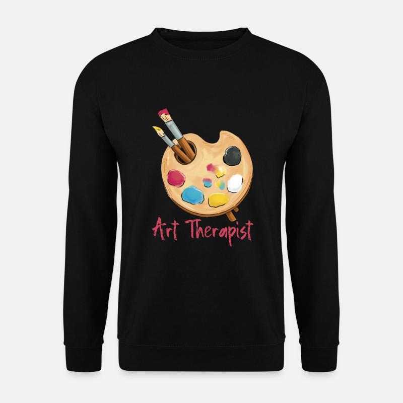 Kunsttherapeutin Kreativ-Therapeutisch - Unisex Pullover - Schwarz