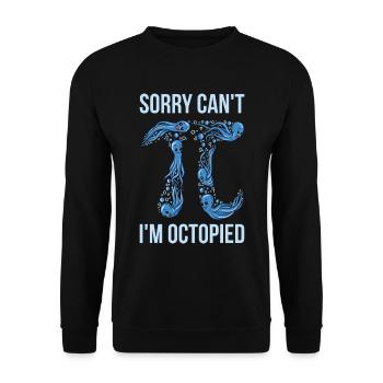 Octopi Math Pi Tag Geschenk - Unisex Pullover - Schwarz - Vorne - Alina (178cm) & Michal (187cm)