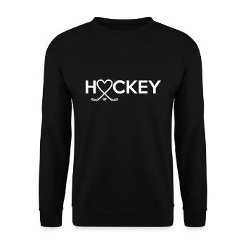 Eishockey - Unisex Pullover - Schwarz - Vorne - Alina (178cm) & Michal (187cm)