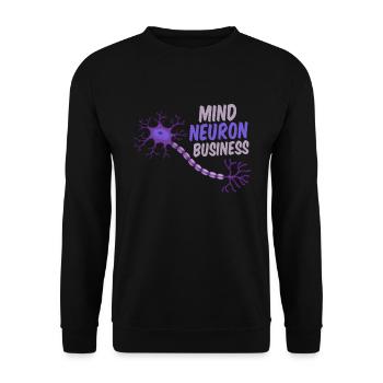 Neuroscience Teacher Psychology Professor - Unisex Sweatshirt - black - Front - Alina (178cm) & Michal (187cm)