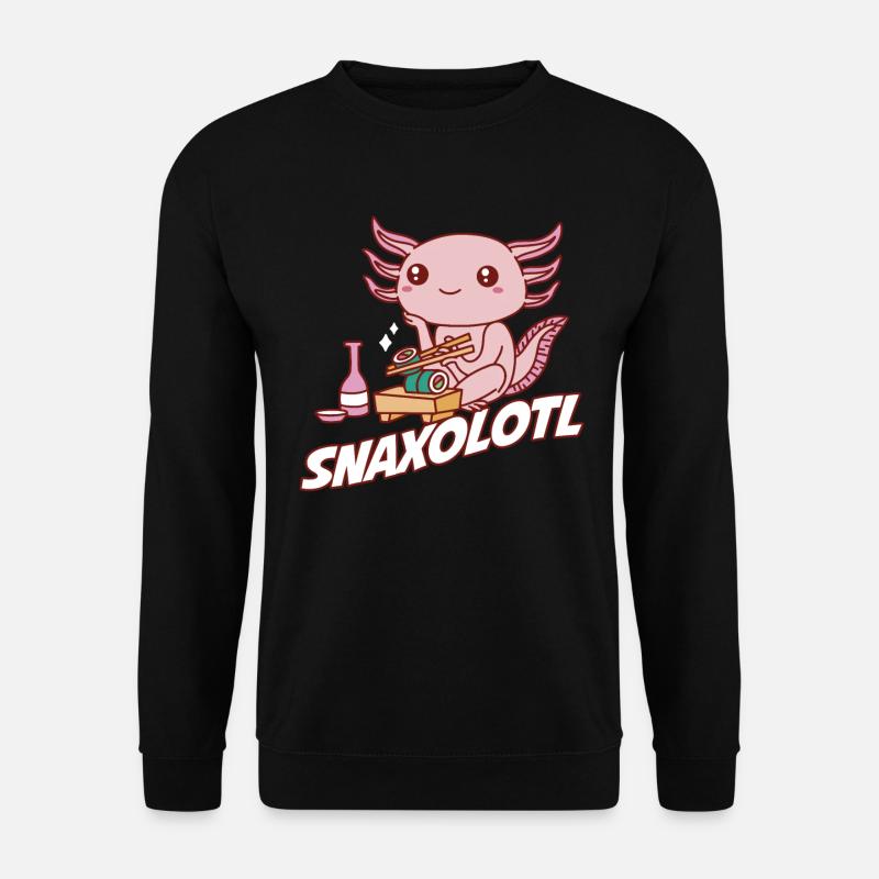Snaxolotl Axolotl Gift - Unisex Sweatshirt - black