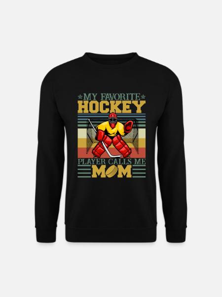 Hockey Mom Vintage Retro Sunset - Unisex Pullover - Schwarz