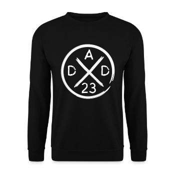 Dad 2023 Expectant Dad Father's Day Father - Unisex Sweatshirt - black - Front - Alina (178cm) & Michal (187cm)