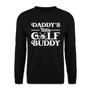 Papa’s Little Golf Buddy Matching Fête des Pères - Sweat-shirt Unisexe - noir - Devant - Alina (178cm) & Michal (187cm)