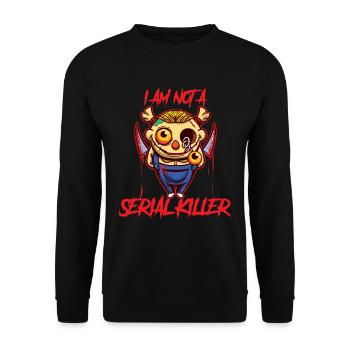 Je ne suis pas un tueur en série de crime cadeau - Sweat-shirt Unisexe - noir - Devant - Alina (178cm) & Michal (187cm)