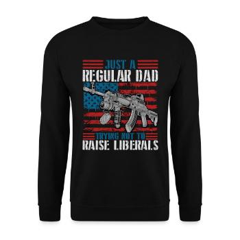 Essayer de ne pas élever les libéraux - Sweat-shirt Unisexe - noir - Devant - Alina (178cm) & Michal (187cm)