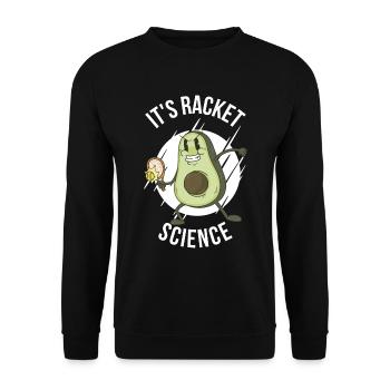 Son cadeau de tennis Racket Science - Sweat-shirt Unisexe - noir - Devant - Alina (178cm) & Michal (187cm)