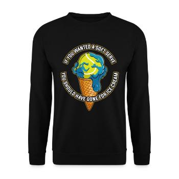 Si vous vouliez un cadeau de tennis Soft Serve - Sweat-shirt Unisexe - noir - Devant - Alina (178cm) & Michal (187cm)