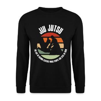 Jiu Jitsu Definition Jiu Jitsu Geschenk - Unisex Pullover - Schwarz - Vorne - Alina (178cm) & Michal (187cm)