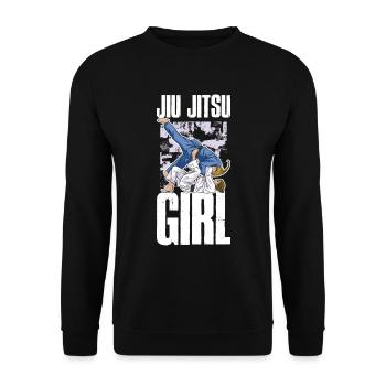 Jiu Jitsu Fille Jiu Jitsu Cadeau - Sweat-shirt Unisexe - noir - Devant - Alina (178cm) & Michal (187cm)