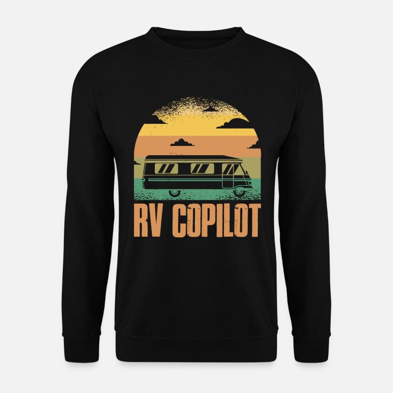 RV Copilot Wohnmobil Geschenk - Unisex Pullover - Schwarz