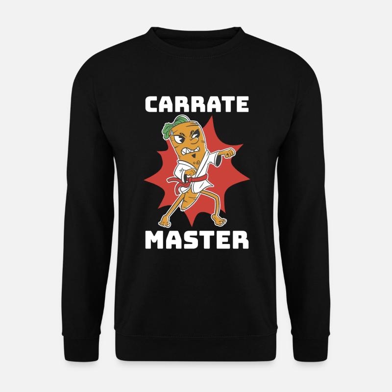Carrate Karate Geschenk - Unisex Pullover - Schwarz