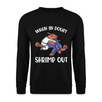 En cas de doute Crevettes Sortie Jiu Jitsu Cadeau - Sweat-shirt Unisexe - noir - Devant - Alina (178cm) & Michal (187cm)