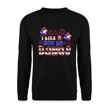 J’aime comment il frappe le 4 juillet - Sweat-shirt Unisexe - noir - Devant - Alina (178cm) & Michal (187cm)