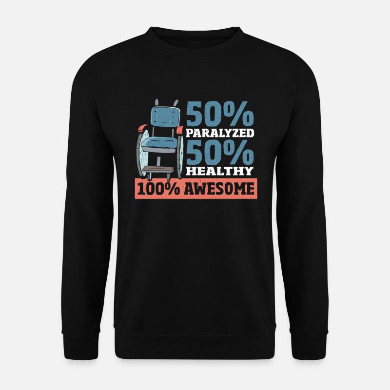 Conception paraplégique pour un - Sweat-shirt Unisexe - noir