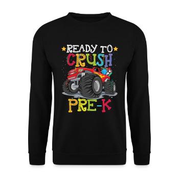 Ready To Crush Pre-K - Unisex Pullover - Schwarz - Vorne - Alina (178cm) & Michal (187cm)