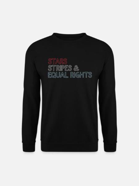 Star Stripes and Equal Rights - Unisex Sweatshirt - black