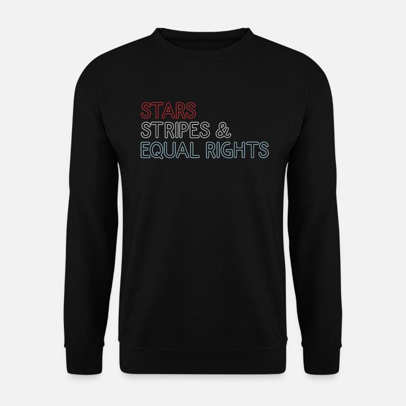 Star Stripes and Equal Rights - Unisex Sweatshirt - black