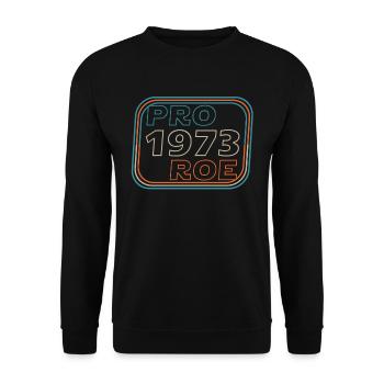 Vintage Pro Roe 1973 - Sweat-shirt Unisexe - noir - Devant - Alina (178cm) & Michal (187cm)
