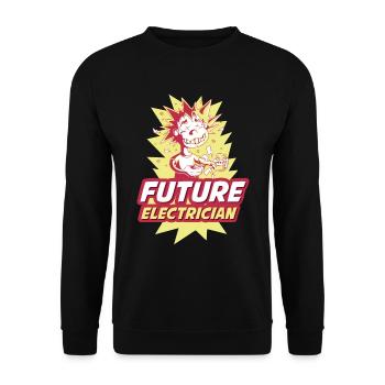 Future Electrician Electrician Electrician Gift - Unisex Sweatshirt - black - Front - Alina (178cm) & Michal (187cm)