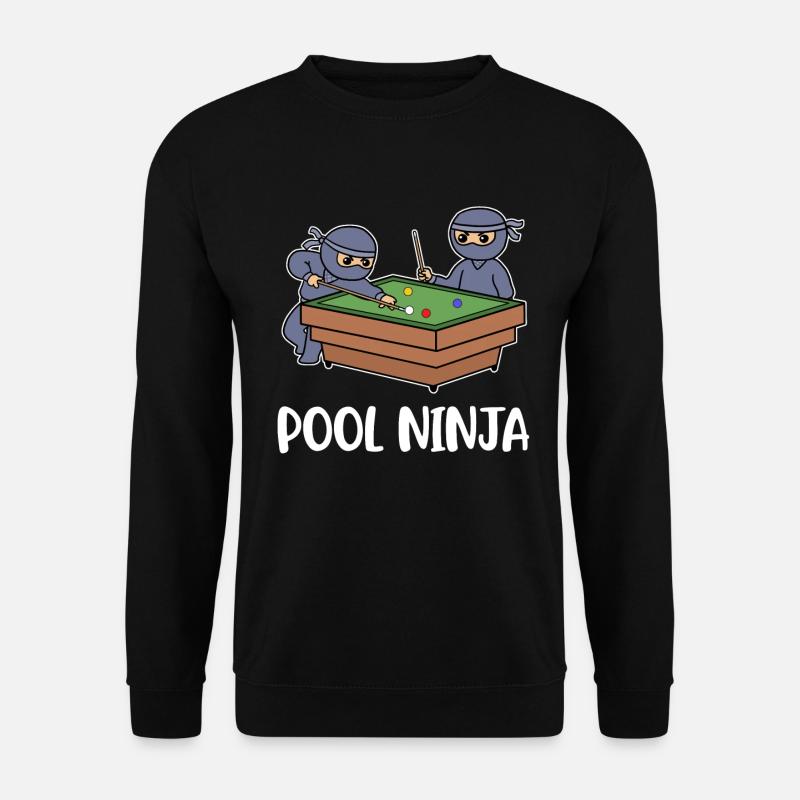 Pool Ninja Billard Cadeau - Sweat-shirt Unisexe - noir