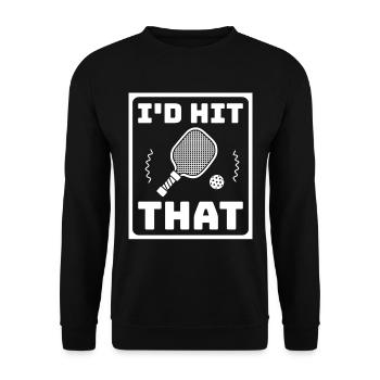 Id Hit Ce Pickleball Pickleball Cadeau - Sweat-shirt Unisexe - noir - Devant - Alina (178cm) & Michal (187cm)
